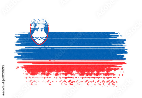 Fotografie Abstract painting of the nation flag