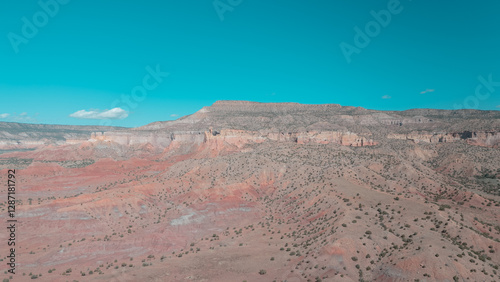 Wallpaper Mural Drone view of a desert rocky environment Torontodigital.ca