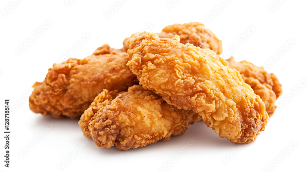 Fried Chicken White Background Aspect 16:9 Fried Chicken Wings Chicken Legs Drumsticks Fried Chicken White Background Aspect 16:9 Fried Chicken Wings Chicken Legs Drumsticks