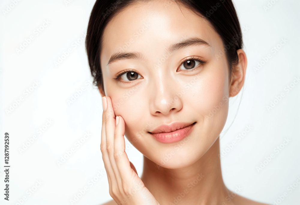Beautiful Womans Face, Skincare, Beauty, Smooth Skin, Portrait, Asian, Closeup, Radiant, Healthy, Cl Beautiful Womans Face, Skincare, Beauty, Smooth Skin, Portrait, Asian, Closeup, Radiant, Healthy, Cl