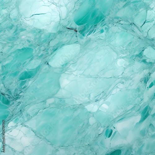 Wallpaper Mural Teal and White Marbled Texture Torontodigital.ca