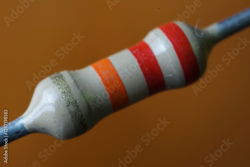 Small electrical resistance. 2 stripes red and one yellow