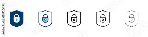 Security icon vector isolated on white background. protection icon. privacy. vpn