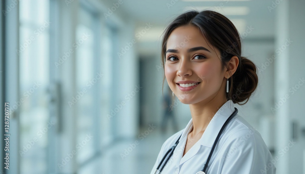 Portrait of Female Doctor. Portrait of Female Doctor.