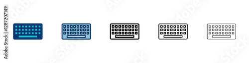 Keyboard icon vector isolated on white background. keyboard vector symbol