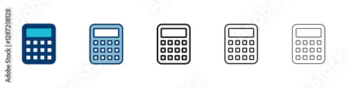 Calculator icon vector isolated on white background. Calculator vector icon. Accounting icon
