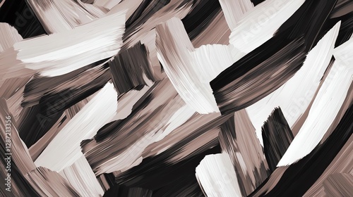 Abstract brush stroke artwork in neutral tones creating a modern visual appeal.