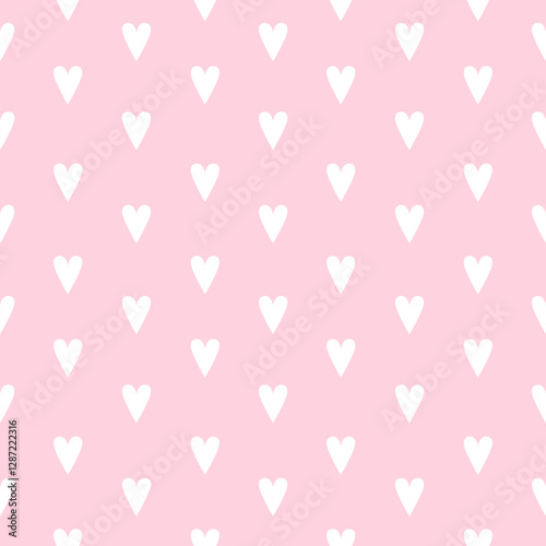 Loving Hearts Valentine's seamless Pattern