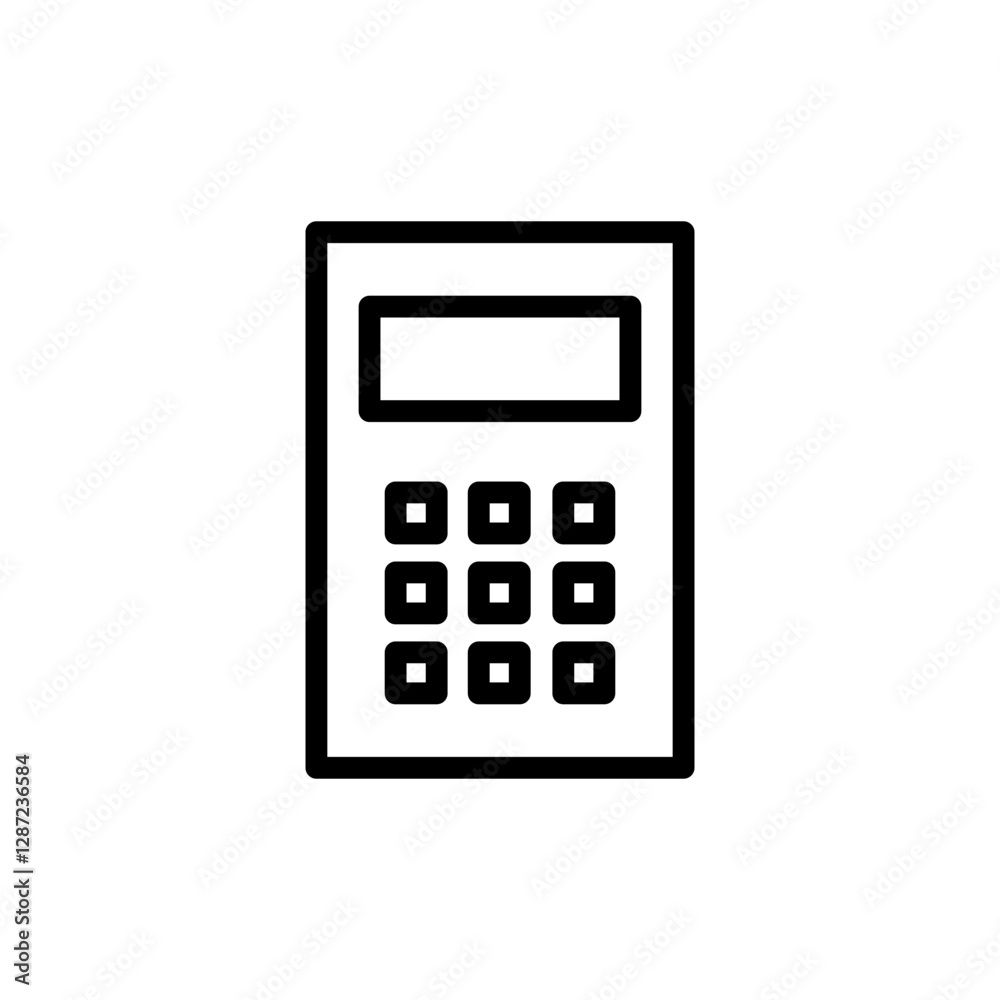 Calculator icon vector illustration. Accounting calculator sign and symbol. Calculator icon vector illustration. Accounting calculator sign and symbol.