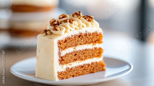 Wallpaper Mural Homemade carrot cake with cream cheese frosting and walnuts Torontodigital.ca