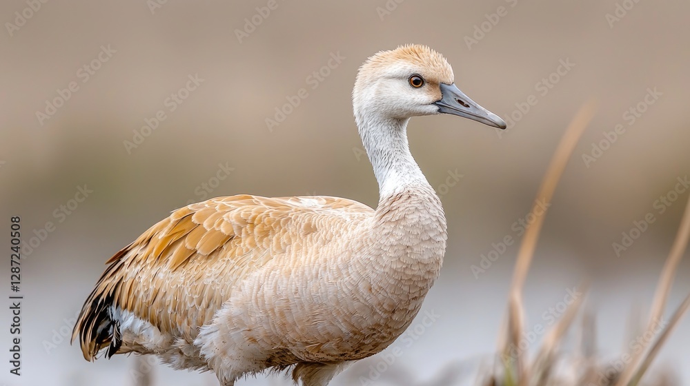 Obraz premium Sandhill Crane in Natural Habitat
