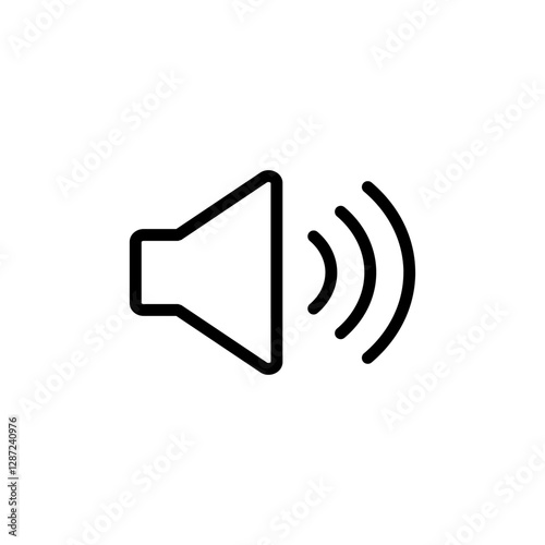 Speaker icon vector illustration. volume sign and symbol. loudspeaker icon. sound symbol