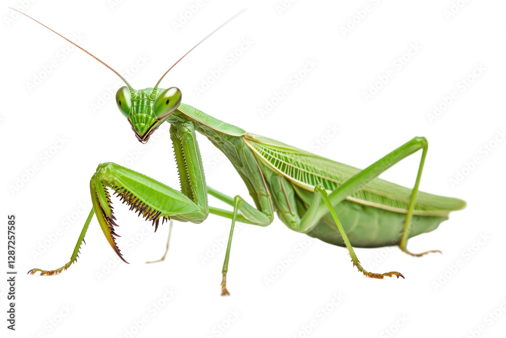 Close-up of a green insect isolated on a transparent background. Detailed animal with vibrant colors and sharp focus Close-up of a green insect isolated on a transparent background. Detailed animal with vibrant colors and sharp focus