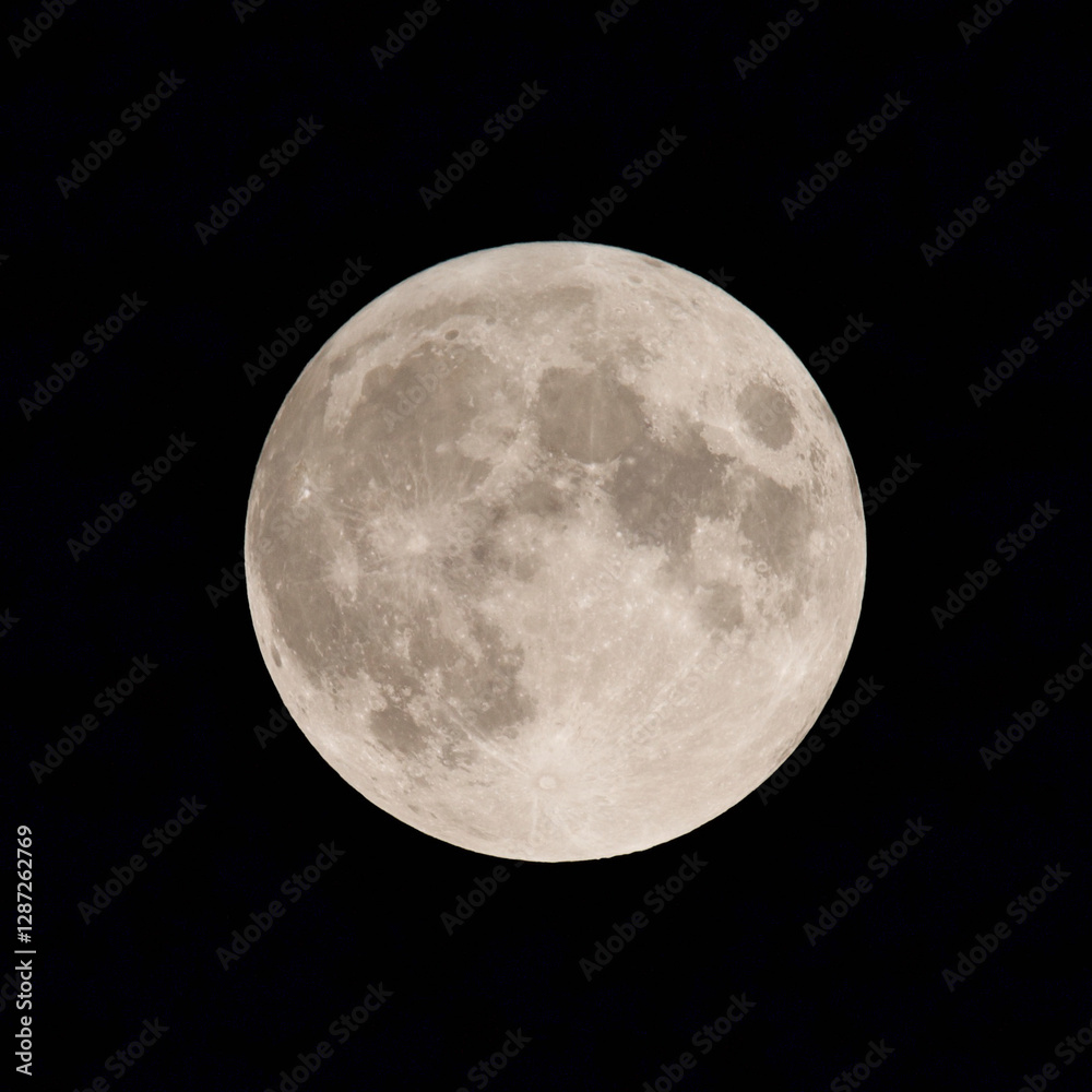 Fototapeta premium Full moon in the night sky