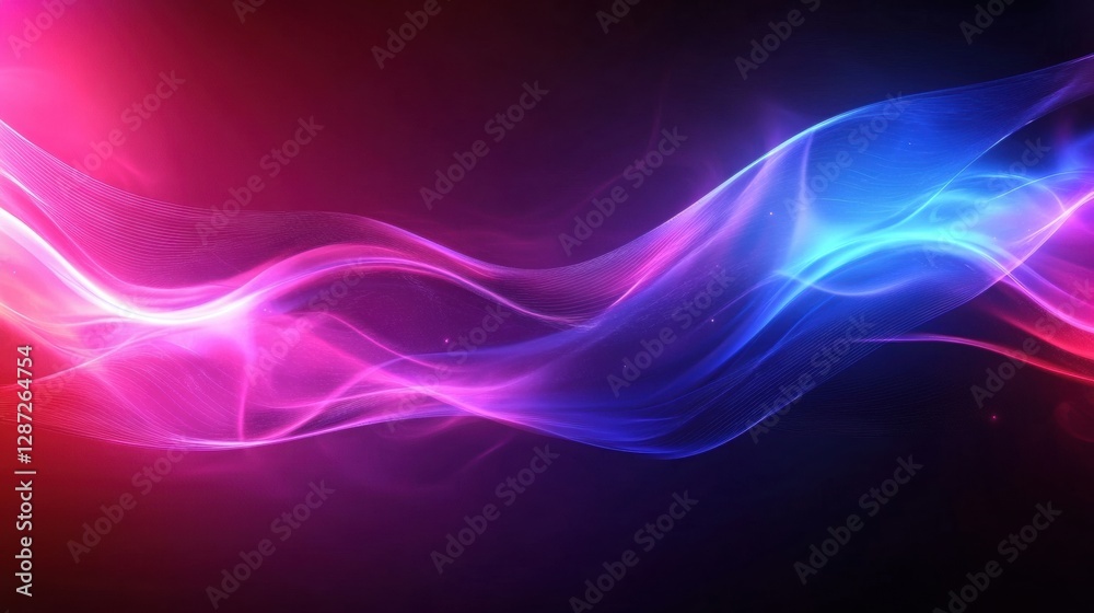 Colorful abstract wave design with vibrant hues creating a dynamic visual effect suitable for technology backgrounds. Generative AI Colorful abstract wave design with vibrant hues creating a dynamic visual effect suitable for technology backgrounds. Generative AI