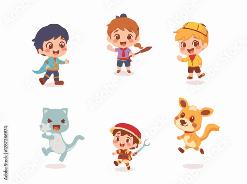 Cute and Charming Characters for Kids' Adventures