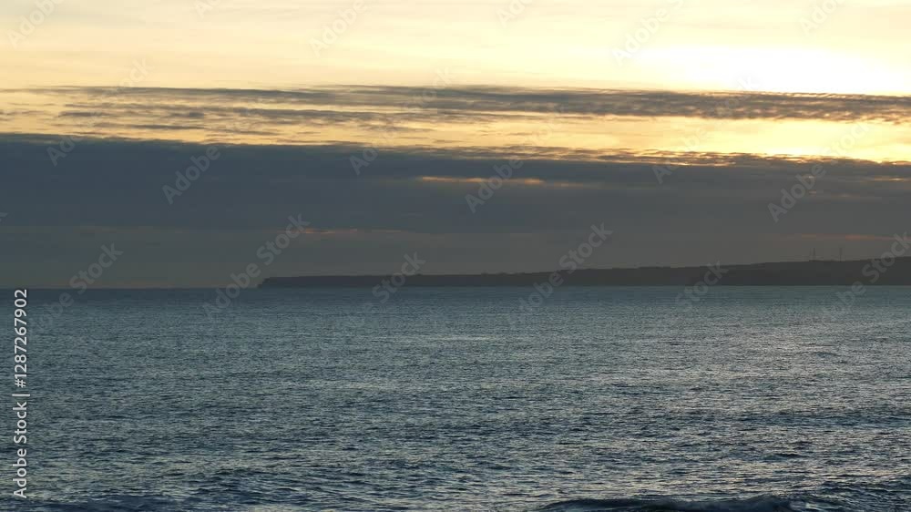 Irish coast calm seas at end of the day copper Coast Waterford epic Locations dramatic sea and clouds on a winter day Irish coast calm seas at end of the day copper Coast Waterford epic Locations dramatic sea and clouds on a winter day