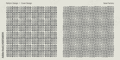 착시를 일이키는 입체적인 패턴 디자인