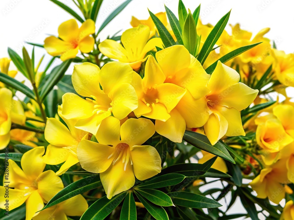 Yellow Oleander Pictures with Bright Colors and Sharp Details Yellow Oleander Pictures with Bright Colors and Sharp Details