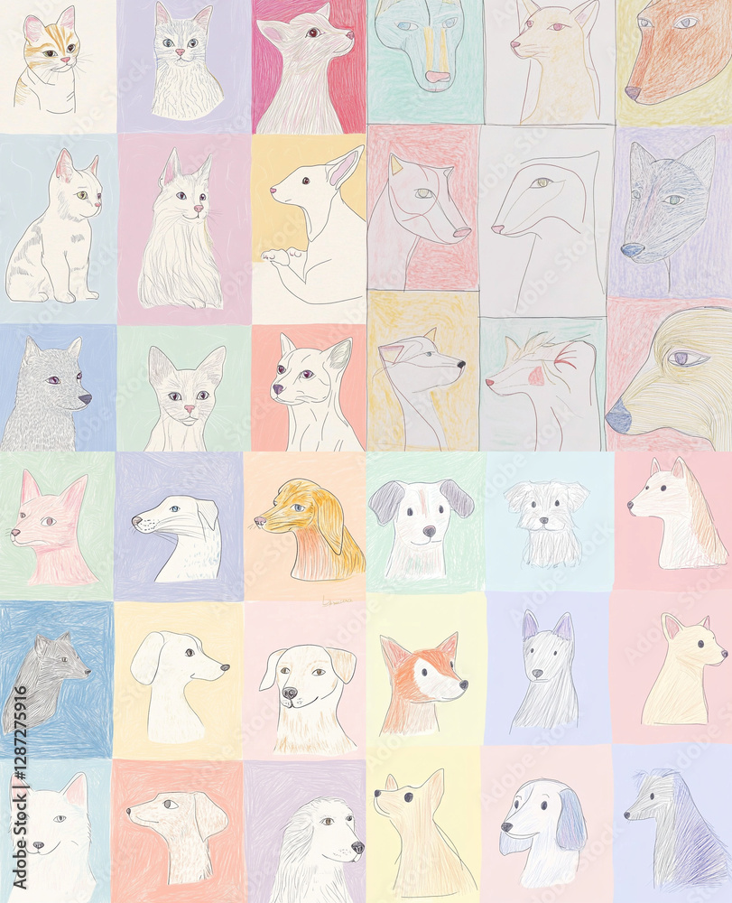 Obraz premium seamless baby pattern