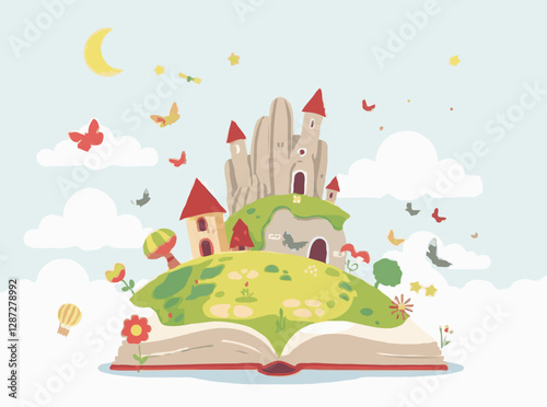 Vibrant and Dreamy Vector Art for Children's Books