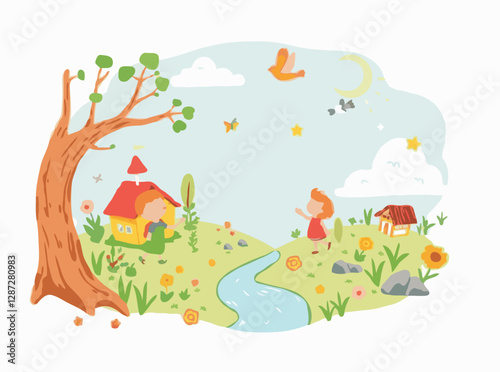 Imaginative Storybook Illustrations for Kids