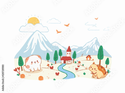 Adorable Creatures and Fantasy Landscapes