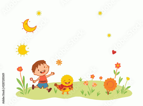 Bright and Cheerful Vectors for Children's Stories