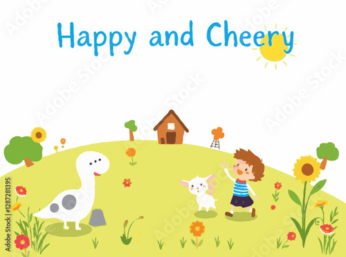 Bright and Cheerful Vectors for Children's Stories
