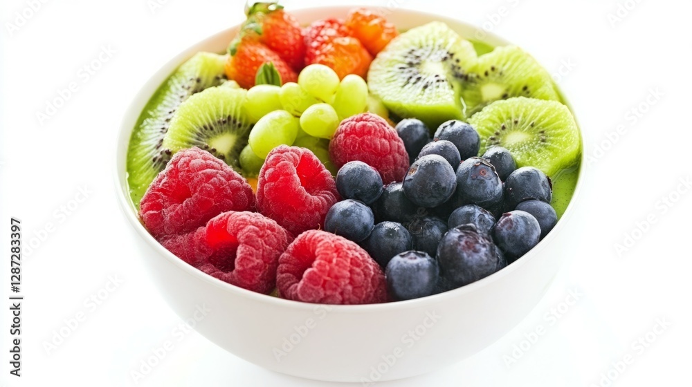 Colorful fruit salad in a bowl. Healthy and delicious! Colorful fruit salad in a bowl. Healthy and delicious!