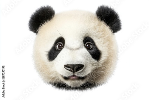 Adorable Giant Panda Face Close Up