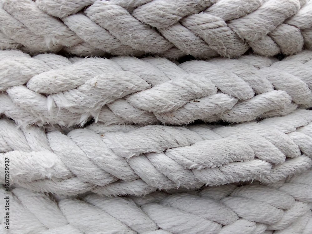 The surface of the rope used in ships is made of cotton thread. The surface of the rope used in ships is made of cotton thread.