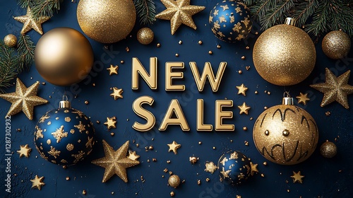 Christmas ornaments new sale flatlay photo