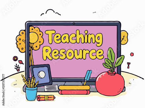 Vibrant Graphics for Online Teaching Resources