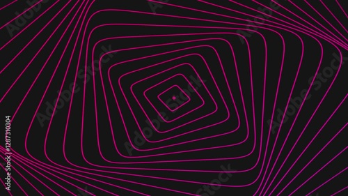 Geometric dark pink background with polygon shapes, neon and smooth animation. 