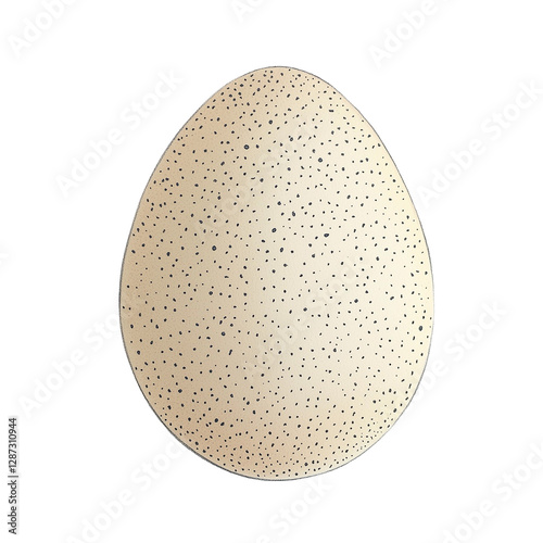 Beige Speckled Egg with a Natural Texture photo