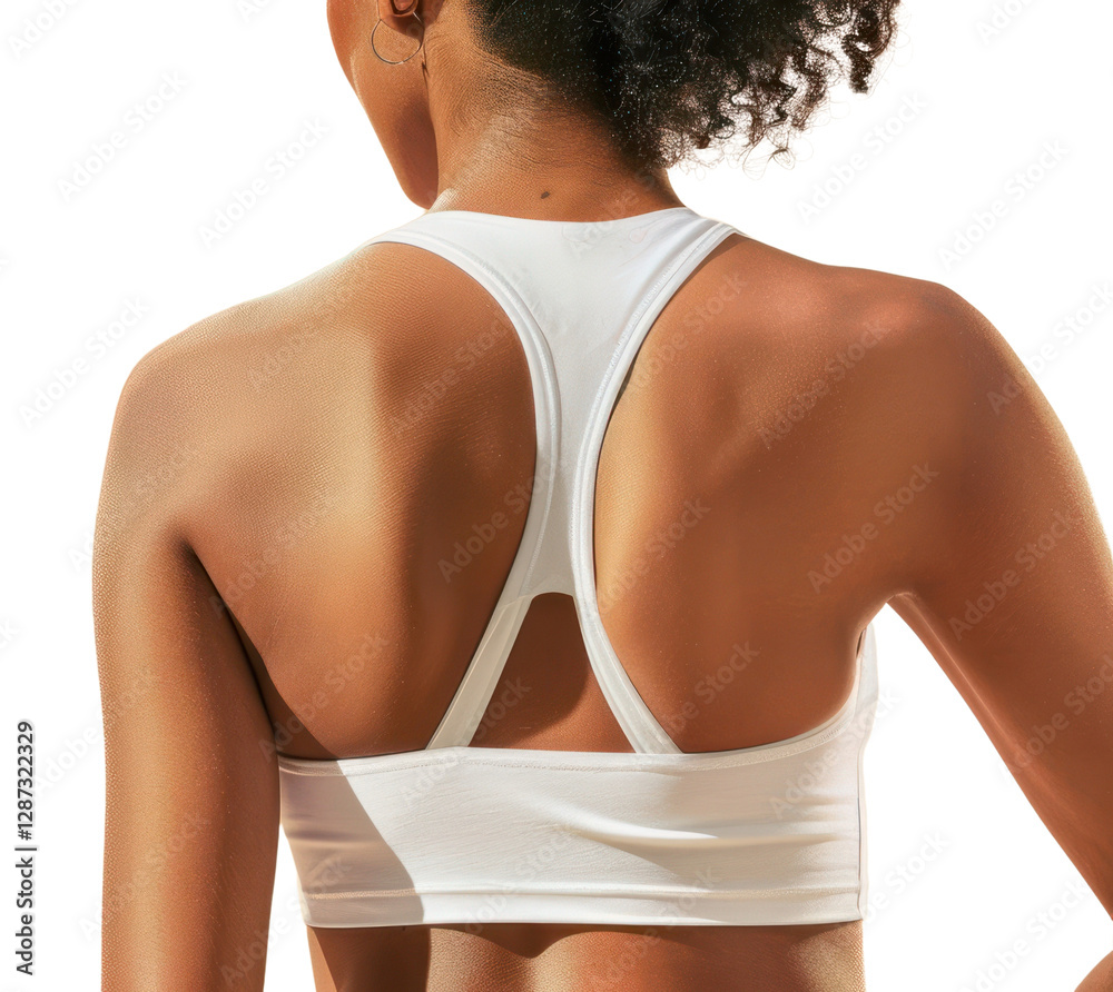 Fototapeta premium Female waist back view woman shoulder person.