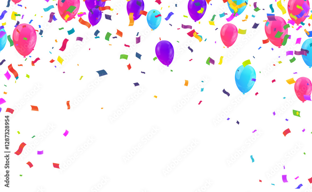 Banner template vector background design beautiful balloon illustration Perfect for Celebrations, Party Decorations, Invitations, and Creative Projects