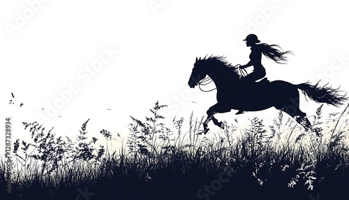 Horseback Riding Silhouette