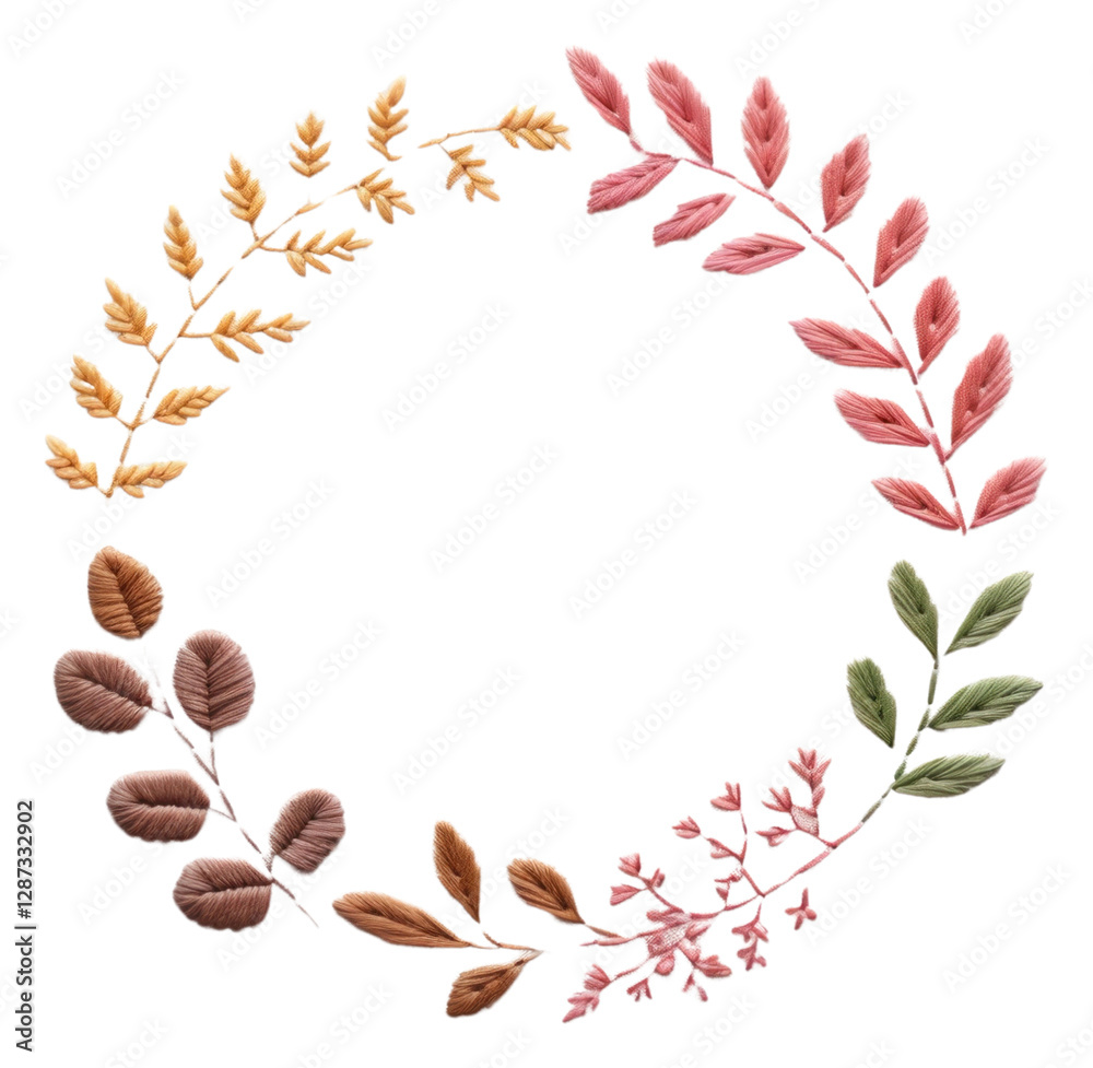 Obraz premium PNG Canvas background embroidery pattern circle.