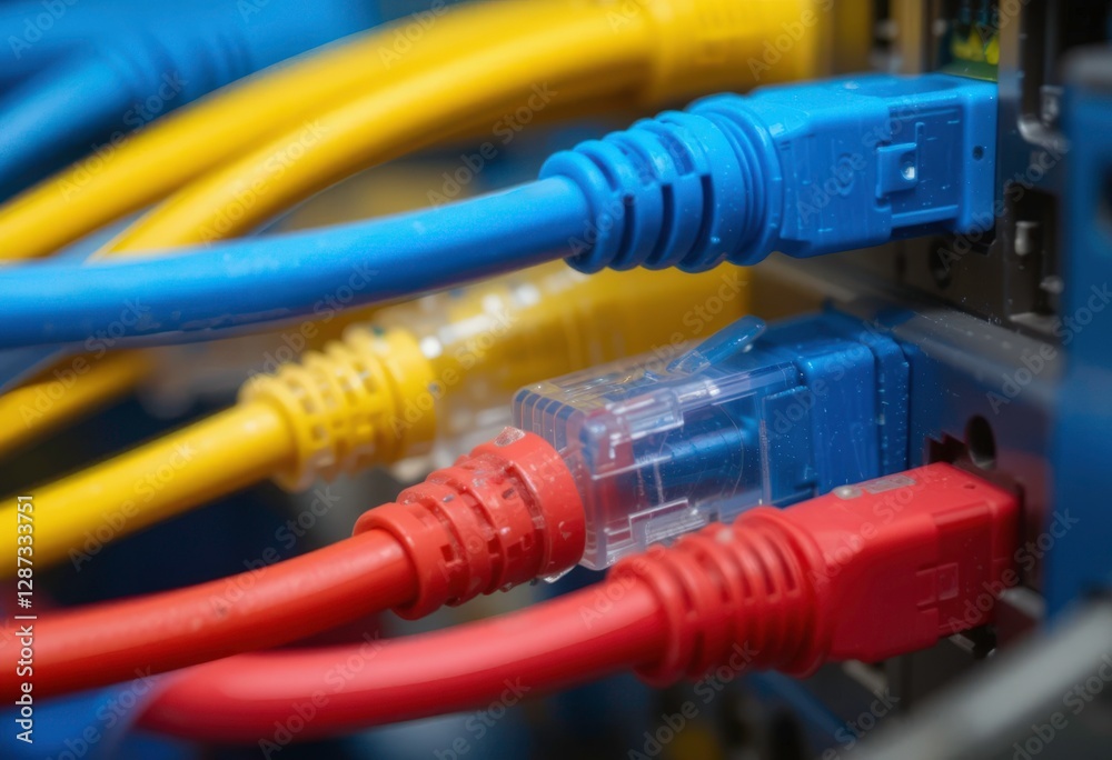 Network Cables Connected to Server Network Cables Connected to Server