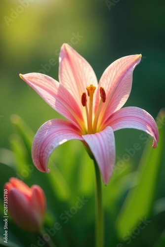Soft petals of lily of valley dance in gentle morning breeze, flowers, serene, peaceful