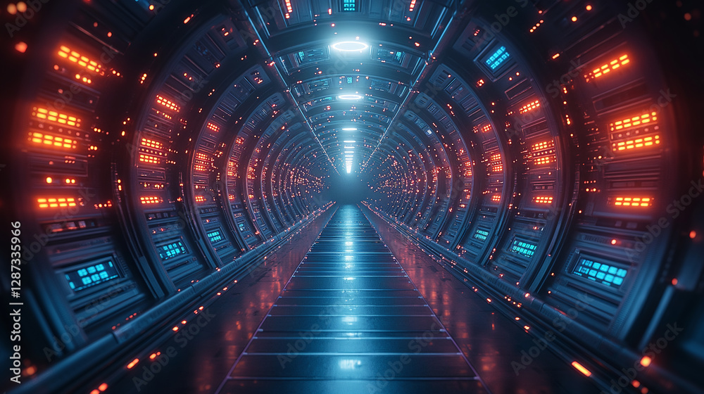 Fototapeta premium Conexión digital: La inteligencia artificial uniendo a las personas y la tecnología