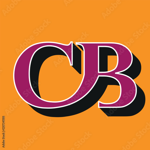 CB Techno Editable Font Logo For Corporate Branding. Bold, Futuristic Design With Unique Typographic Ideas. Minimal Custom Type And Dynamic Letter Variations For Promotion, Printing, And Book Titles.