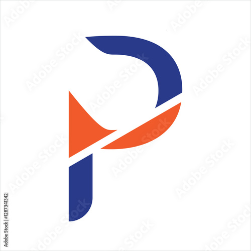 Technology Letter P Logo Abstract vector illustration.
