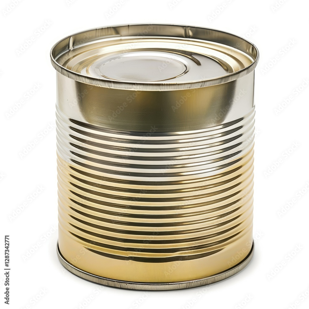 High Detail Visual of a Photo Canned, Isolated on a White Background High Detail Visual of a Photo Canned, Isolated on a White Background