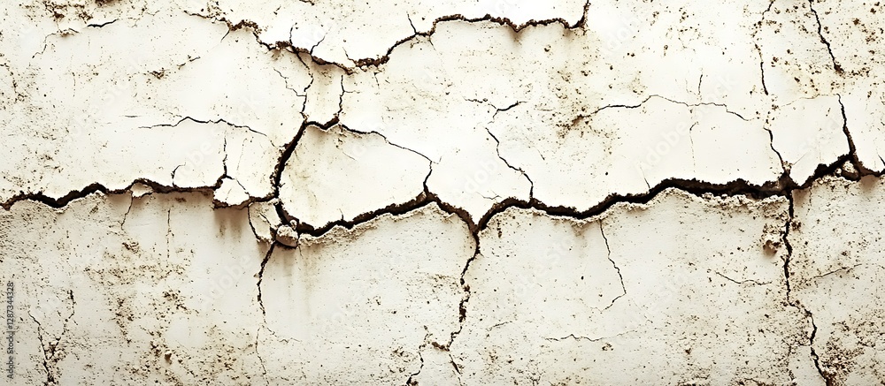 Obraz premium Dried Earth Cracks Texture
