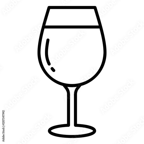 Drinking glass icon for wine or beverage type drinks
