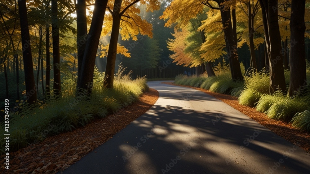 Obraz premium road in the forest