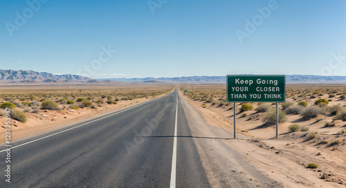 keep going closer than you think Text